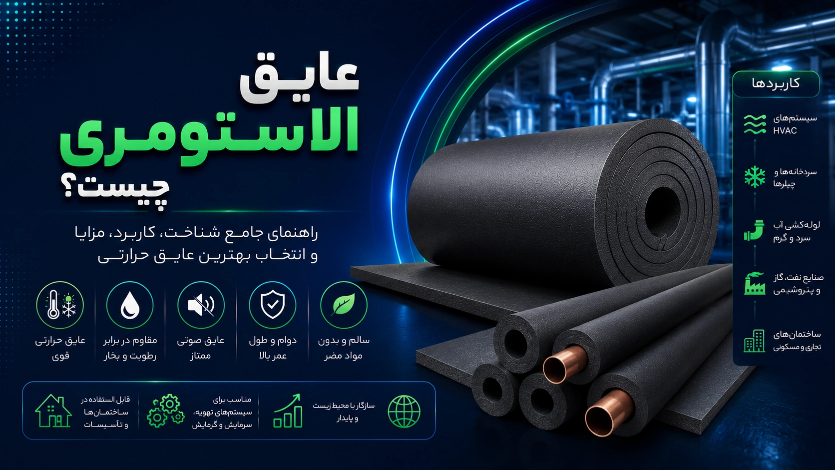 راهنمای جامع خرید عایق الاستومری